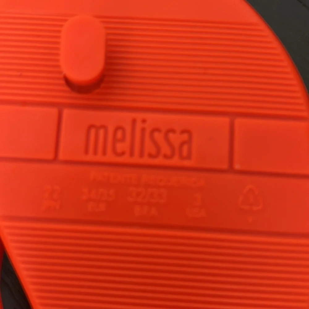 NWT Mini Melissa Harmonic flip flop new fly sandal size 3 - Picture 9 of 12
